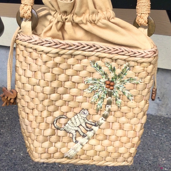 Cappelli Straworld Handbags - Woven cappelli strawworld bag boho travel purse cowgirl Easter spring market